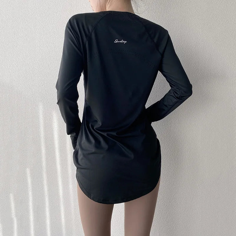Yogaleven Heup Top – Lange Mouw Sneldrogend