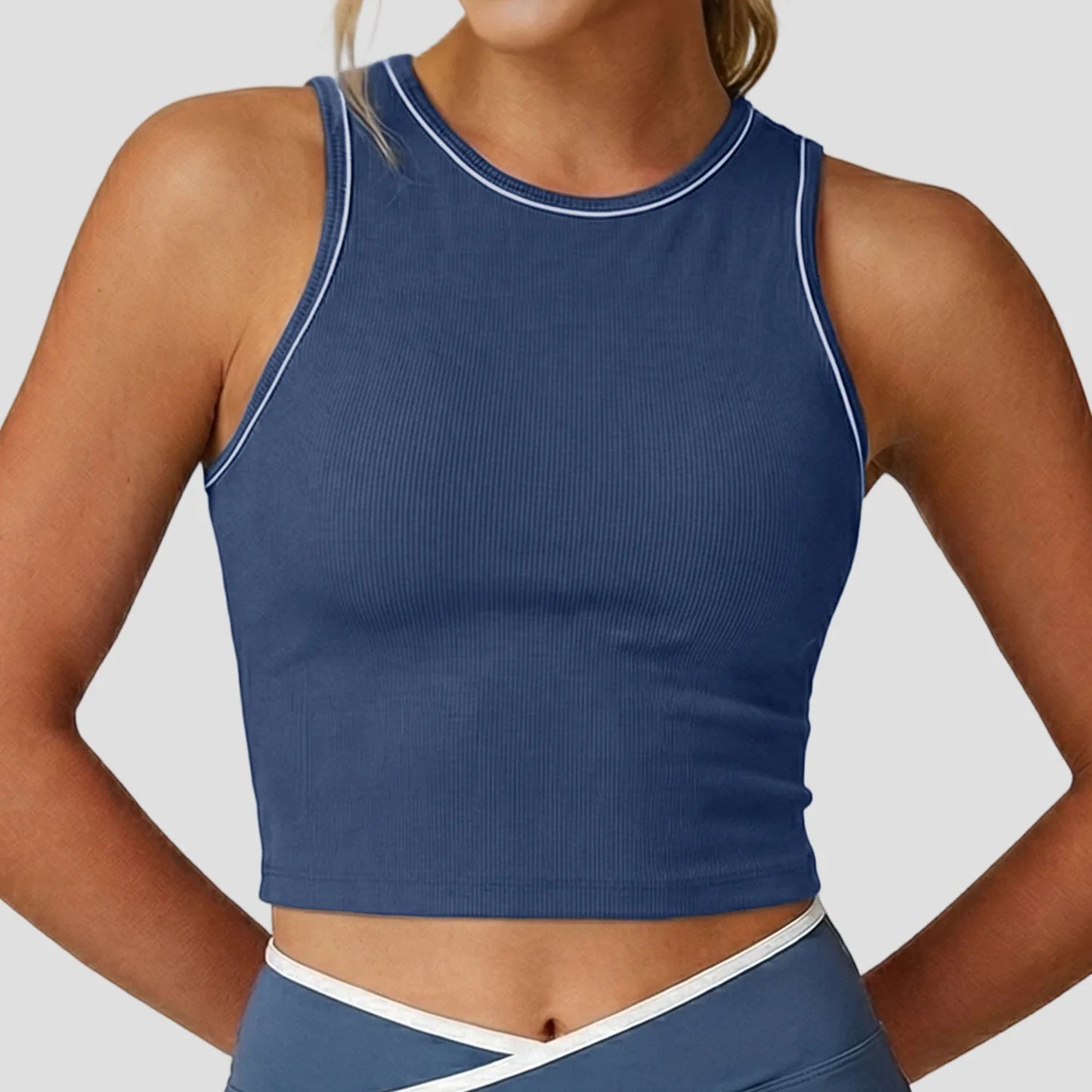 Yogaleven Crop Tank Top – Afneembare Pads