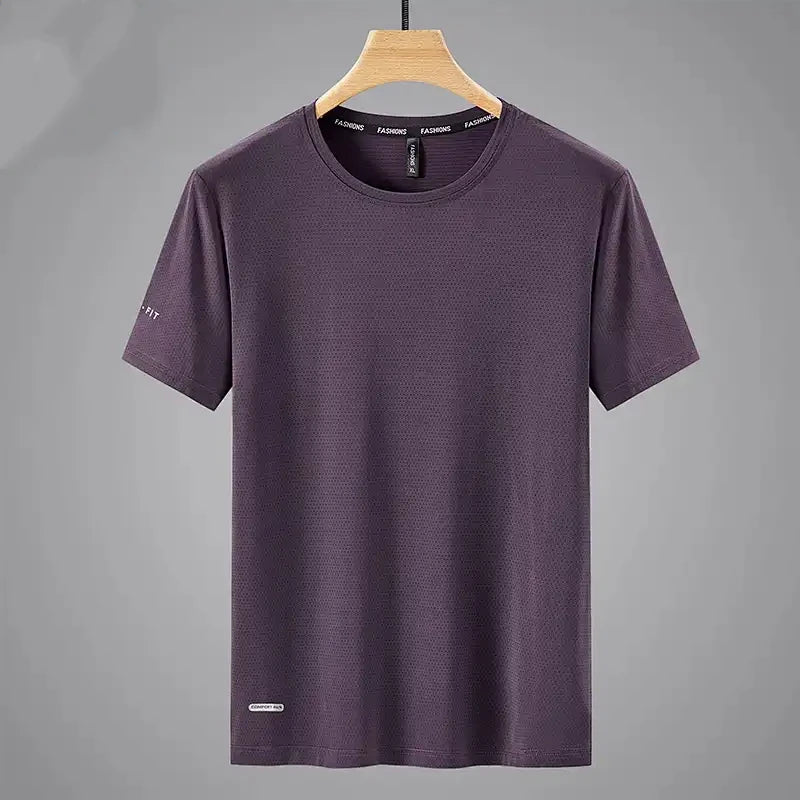 Heren Ice Silk T-shirt – Oversized & Sneldrogend