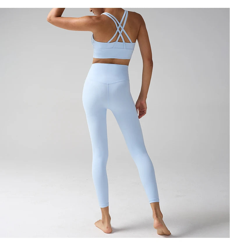 Yogaleven 2-delig Set – High Waist Legging & BH Pitaya