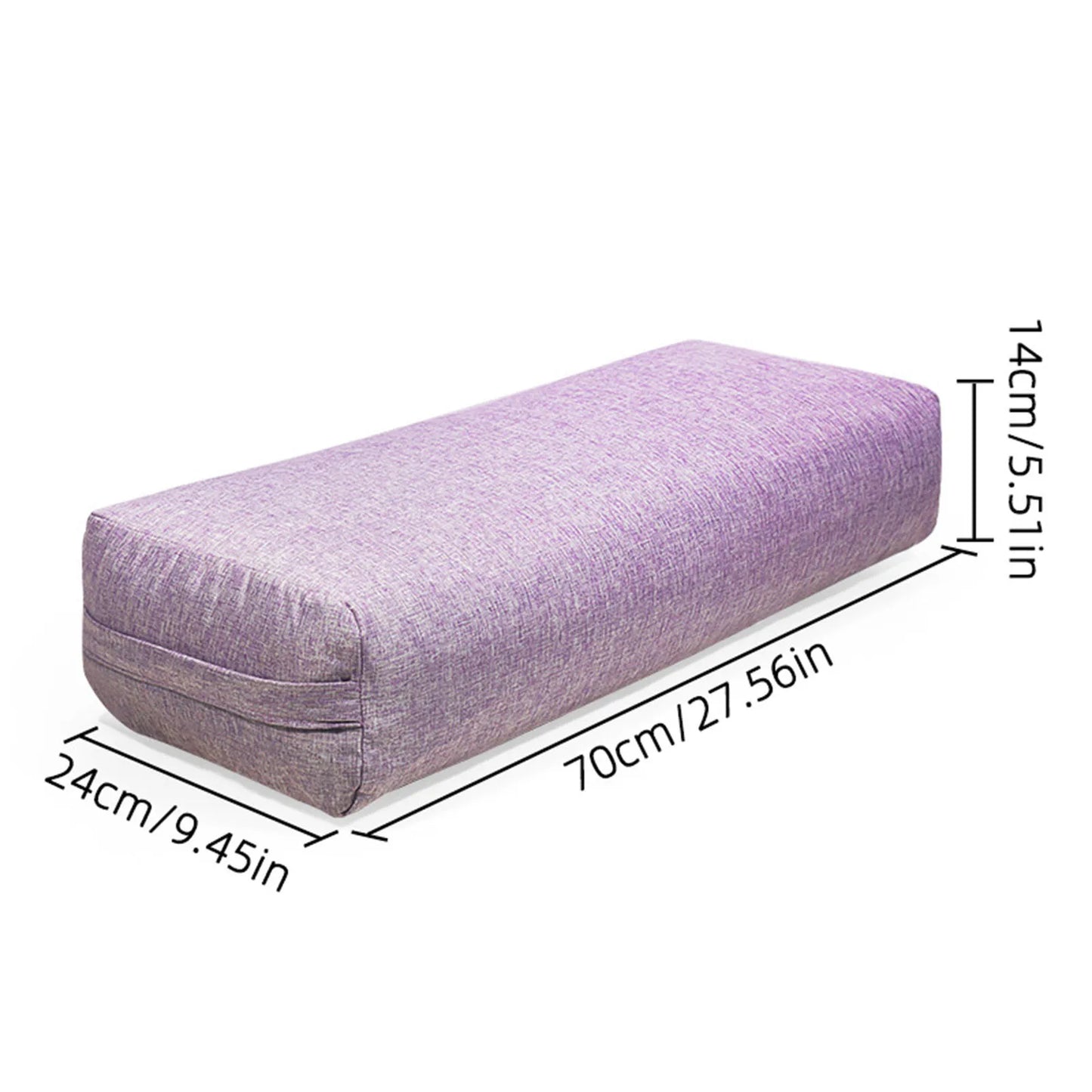 Yoga Bolster Kussen - Rechthoekig met Draaghandvat