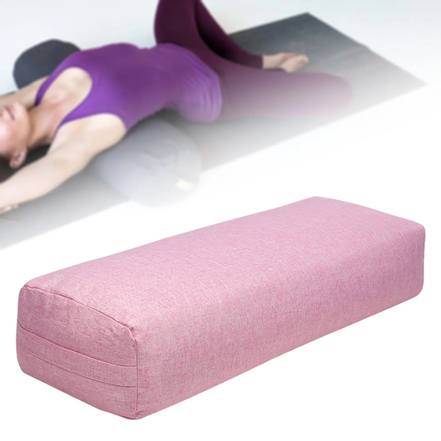 Yoga Bolster Kussen - Rechthoekig met Draaghandvat