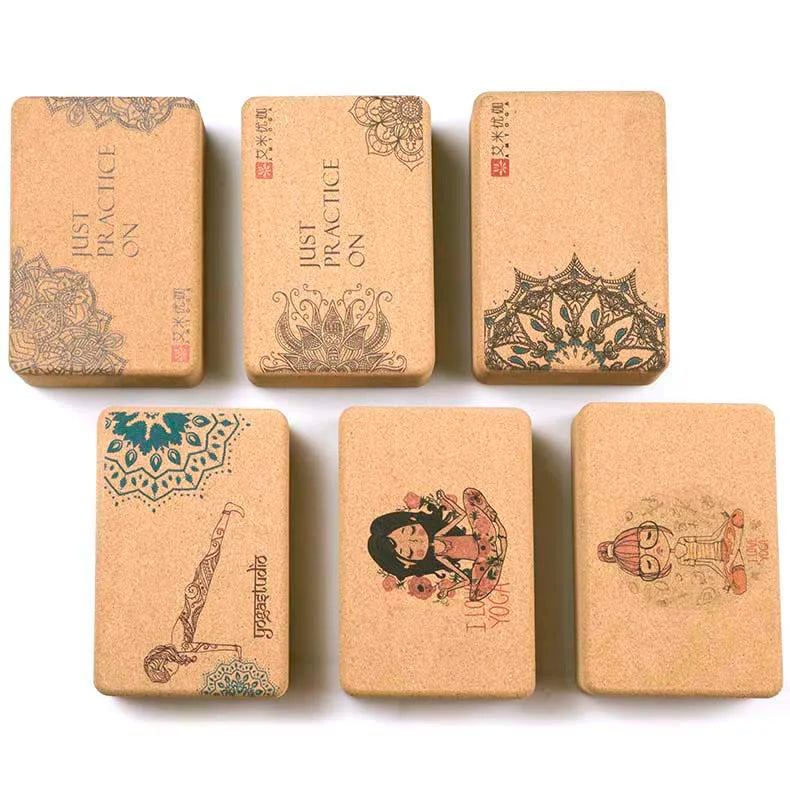 Yoga Blokken Set Kurk - 2 Stuks met Yoga Riem