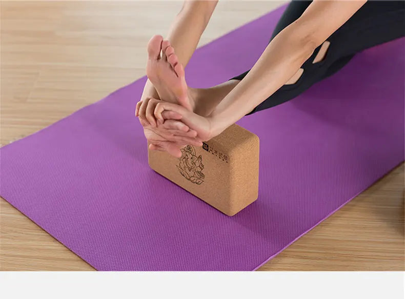 Yoga Blokken Set Kurk - 2 Stuks met Yoga Riem