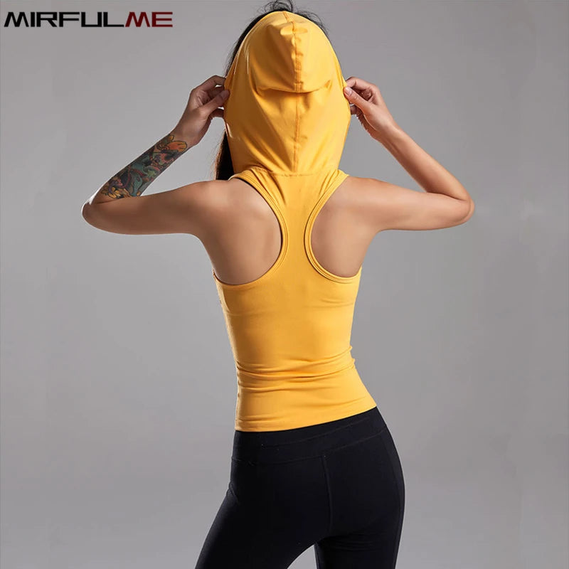 Dames Sporttop – Mouwloos Yogavest met Rits voor Hardlopen & Fitness