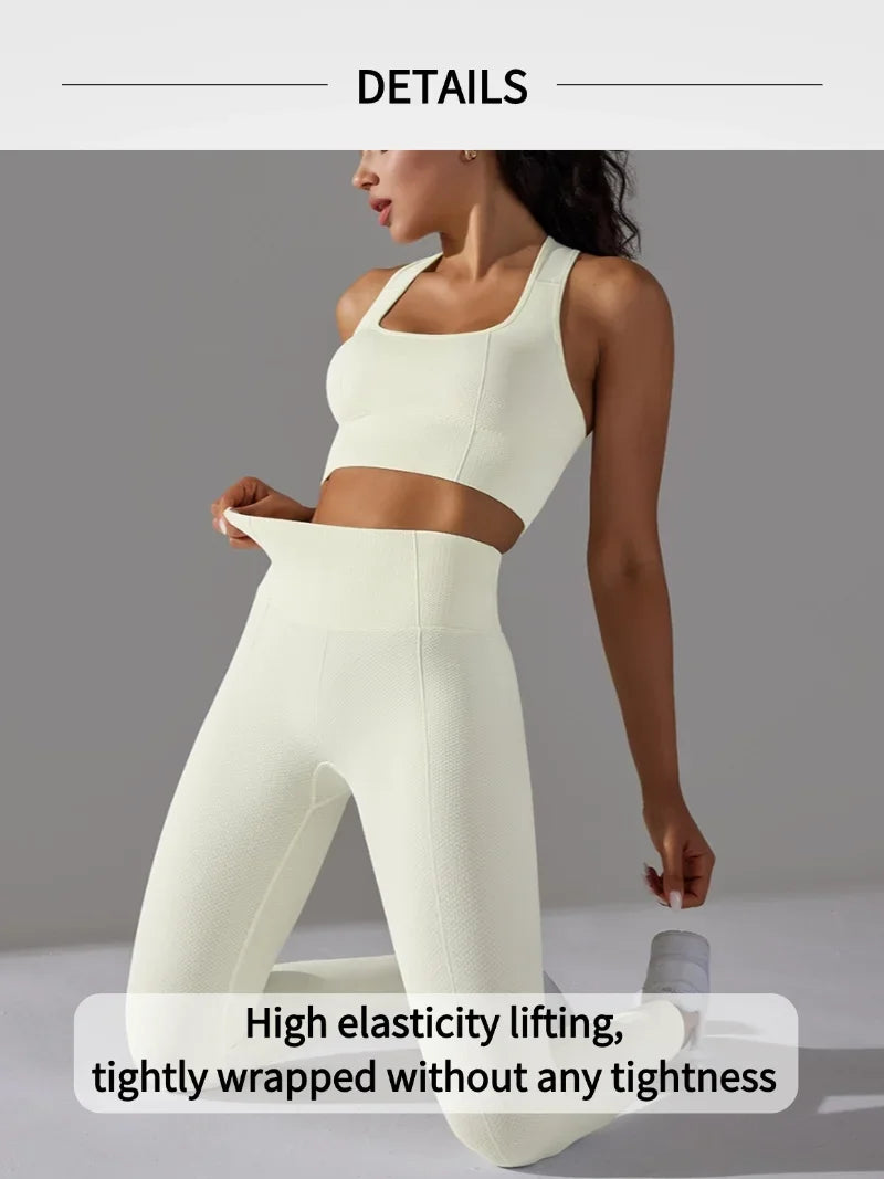 Yogaleven Naadloze Set – Sportlegging & Vest