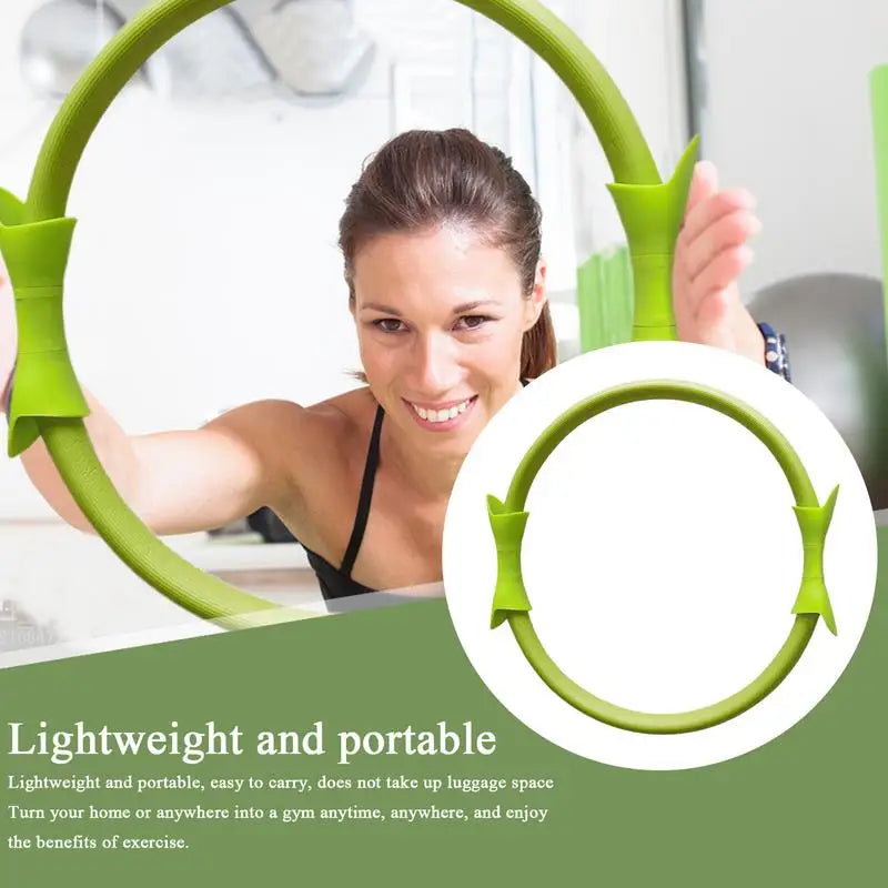 Pilates Ring 38cm - Weerstandsring met Dubbele Grip Antislip