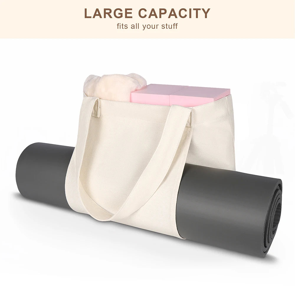 Yogamat Tas Canvas - Personaliseerbaar Met Logo