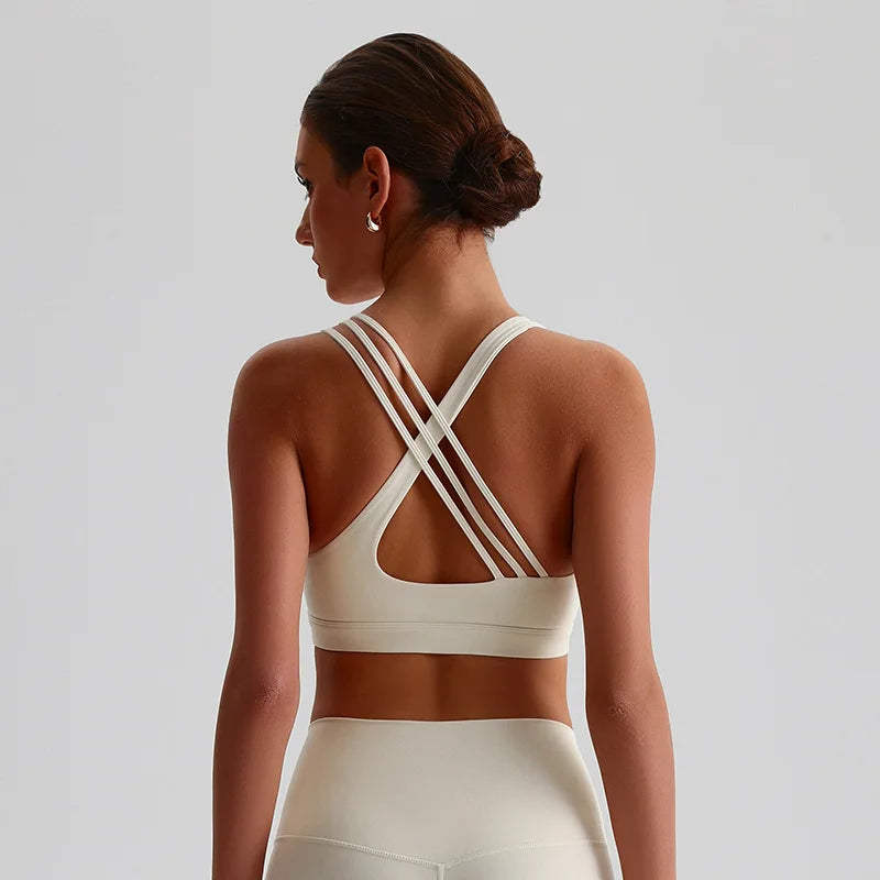 Sport BH Cross Back - Gevoerd