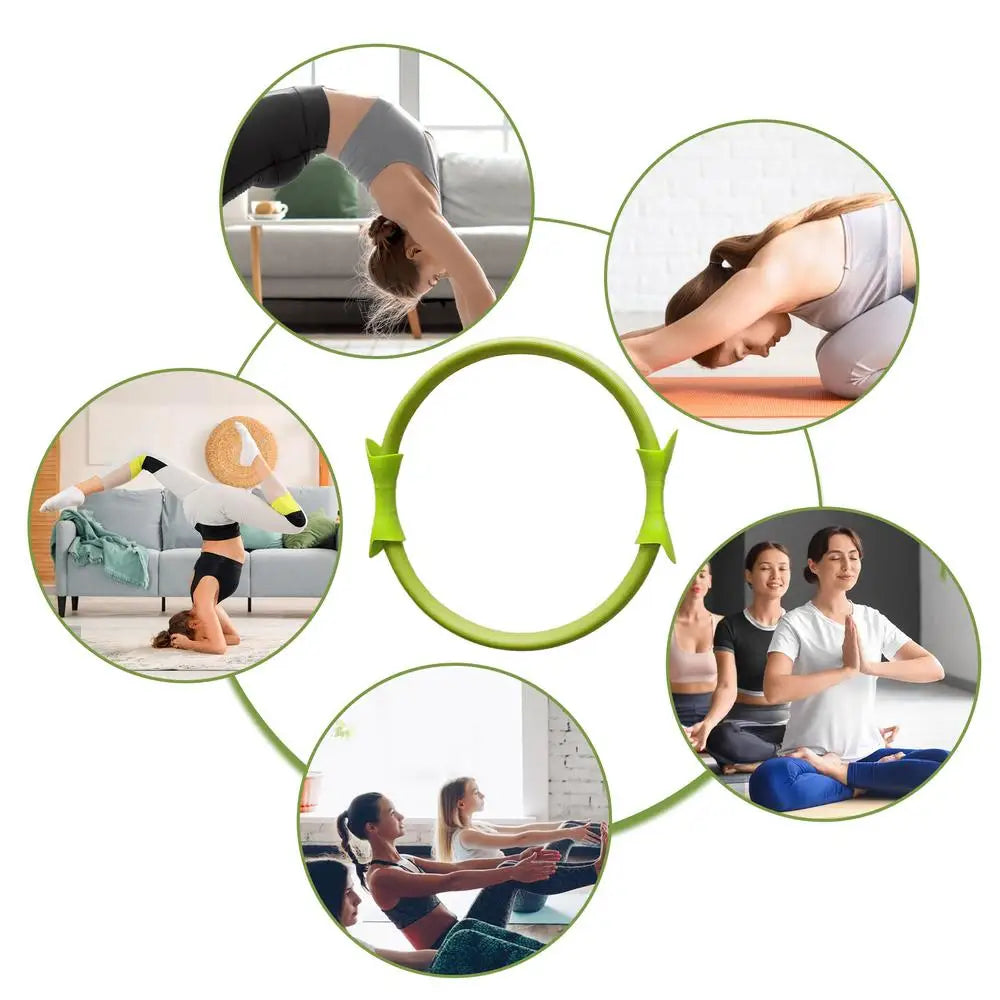 Pilates Ring 38cm - Weerstandsring met Dubbele Grip Antislip