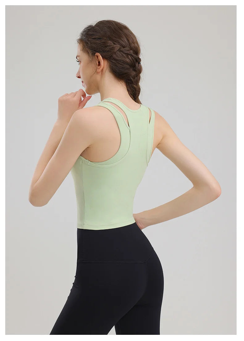 Yoga Sporttop Dames - Met Ingebouwde Bh