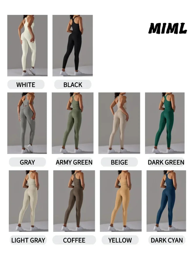 Yogaleven Naadloze Set – Sportlegging & Vest