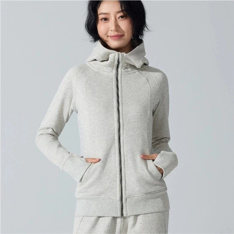 Yogaleven Fleece Hoodie – Slim Fit Winter