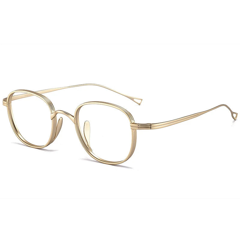 Japanse Titanium Bril – Retro Rechthoekig Montuur Unisex