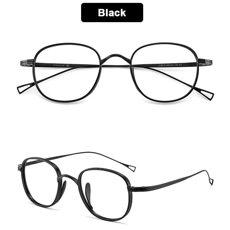 Japanse Titanium Bril – Retro Rechthoekig Montuur Unisex