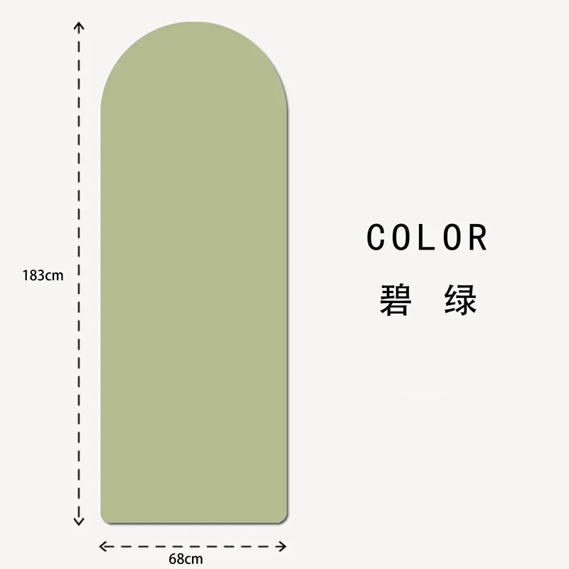 Semicircular pu natural rubber yoga mat non-slip grip fitness yoga studio can customize LOGO