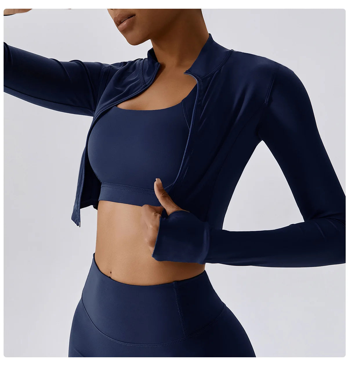 Yogaleven Slim Fit Jack – Lange Mouw Rits