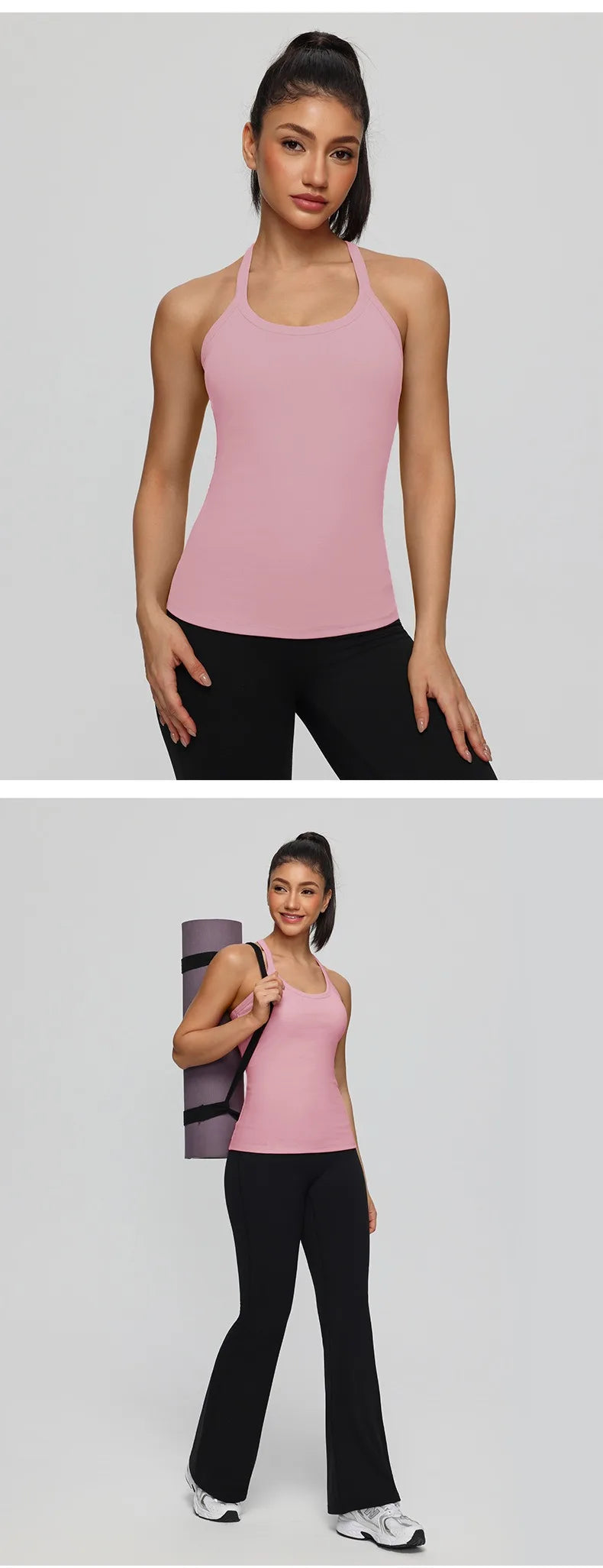 Yogaleven Sport Vest – Ingebouwde BH Mouwloos
