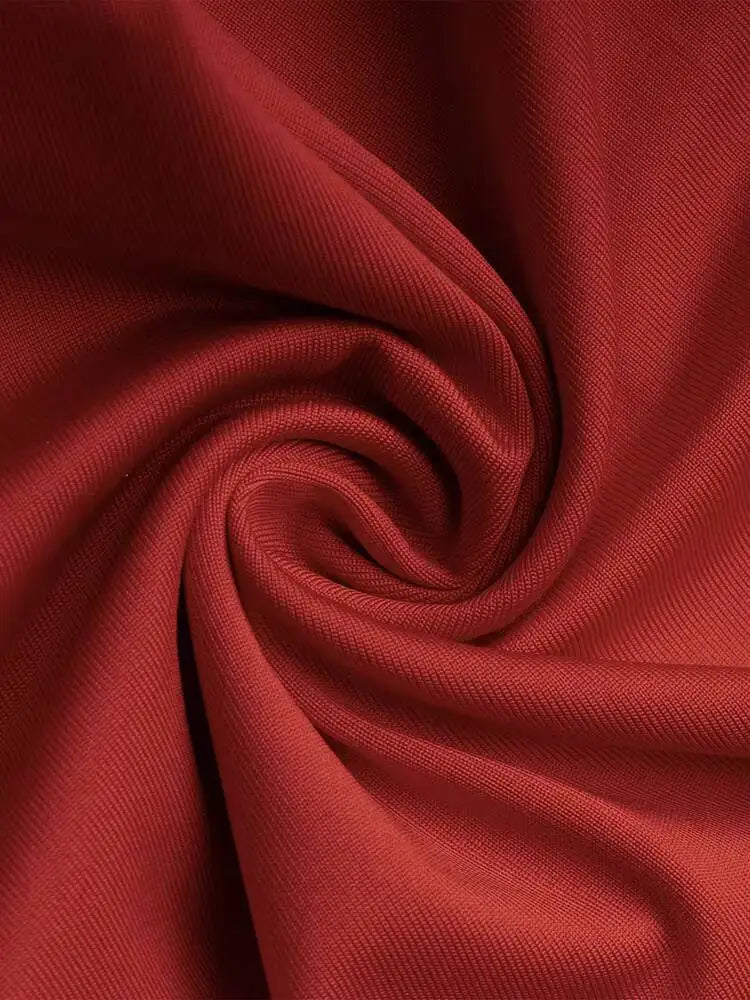 Yogaleven Crop Top – Ronde Hals Korte Mouw Rood