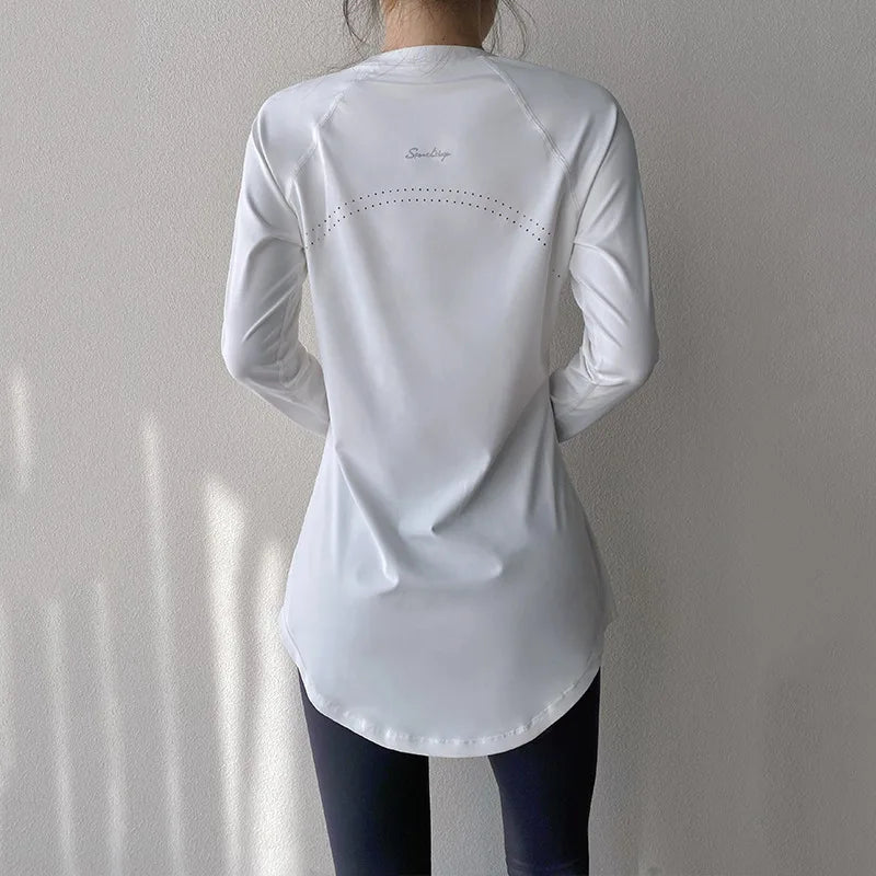 Yogaleven Heup Top – Lange Mouw Sneldrogend