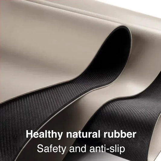 Yogamat Natuurlijk Rubber - Ovaal Gebogen 183x68cm 5mm Dik