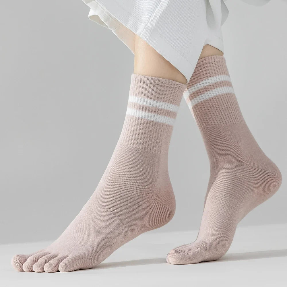 Antislip Teensokken Dames - 5 Paar Yoga & Pilates Sokken