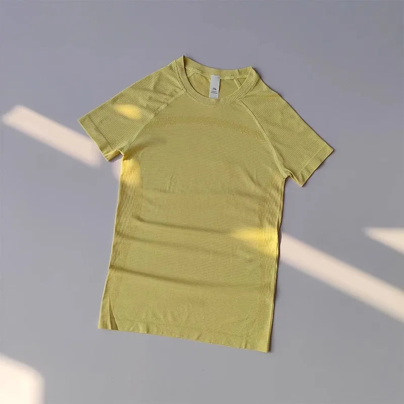 Yoga Shirt Naadloos - Korte Mouw