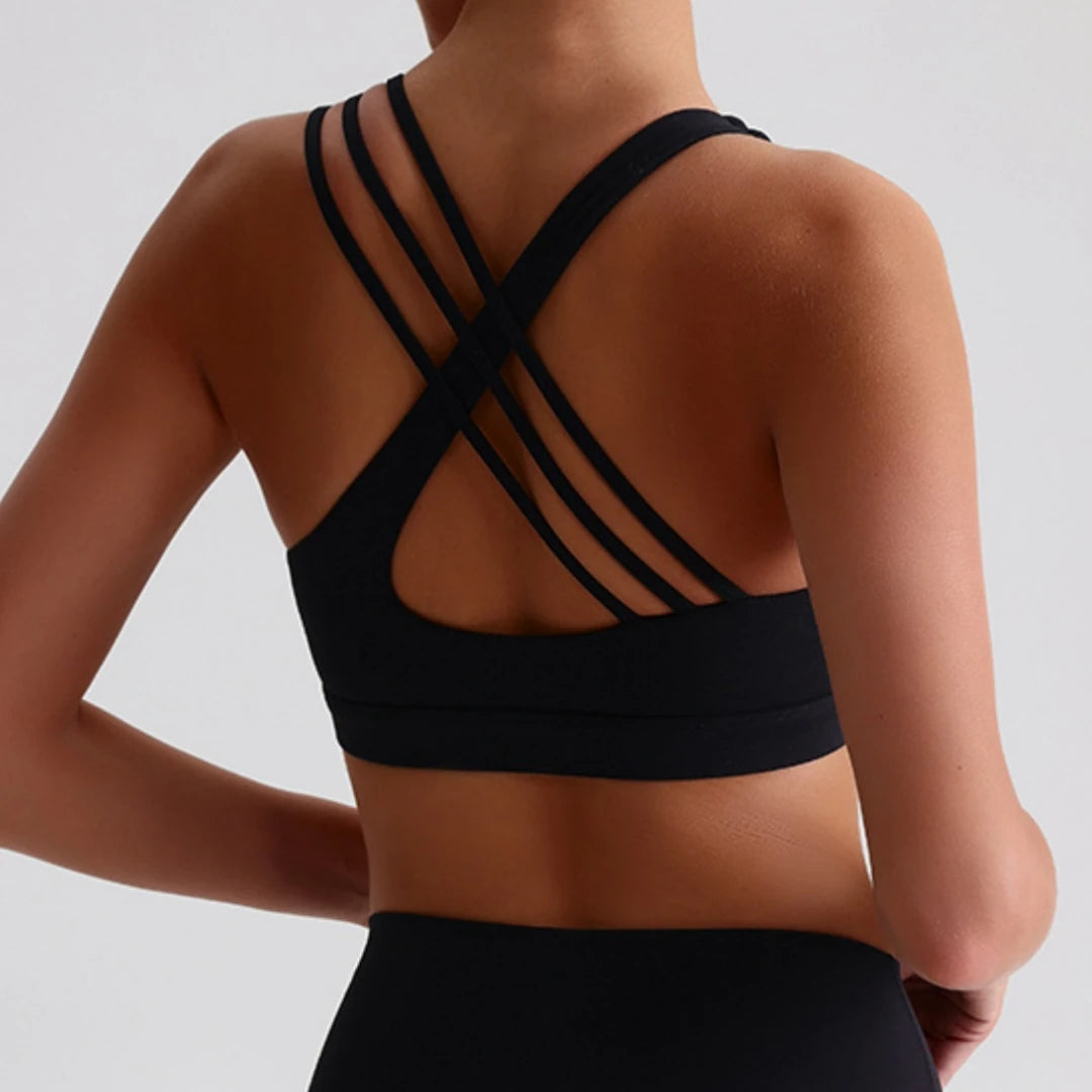Sport BH Cross Back - Gevoerd