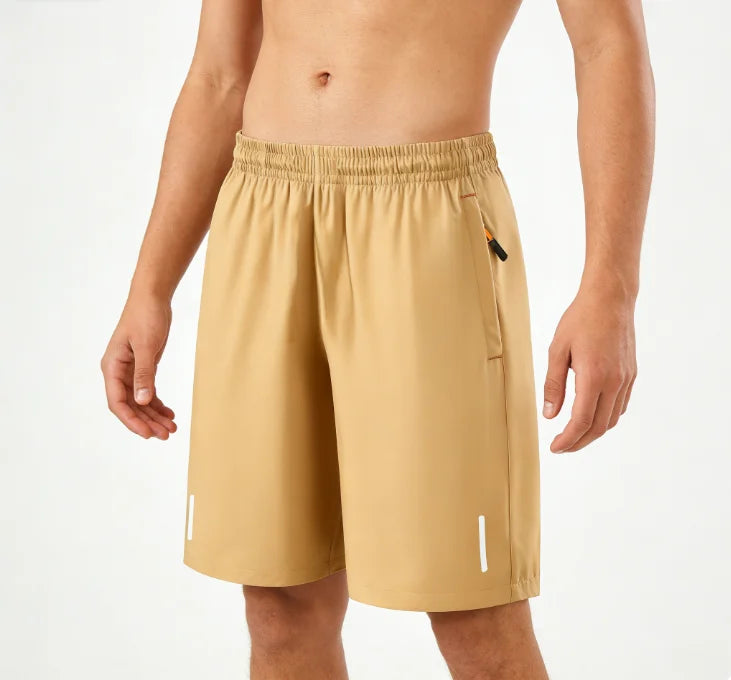 Heren Hardloopshorts – Sneldrogend met Reflecterende Streep en Elastische Taille