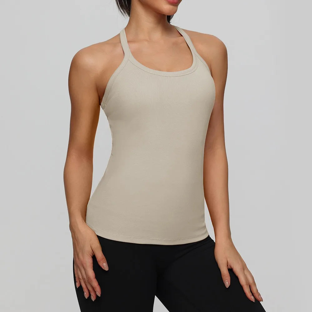 Yogaleven Sport Vest – Ingebouwde BH Mouwloos