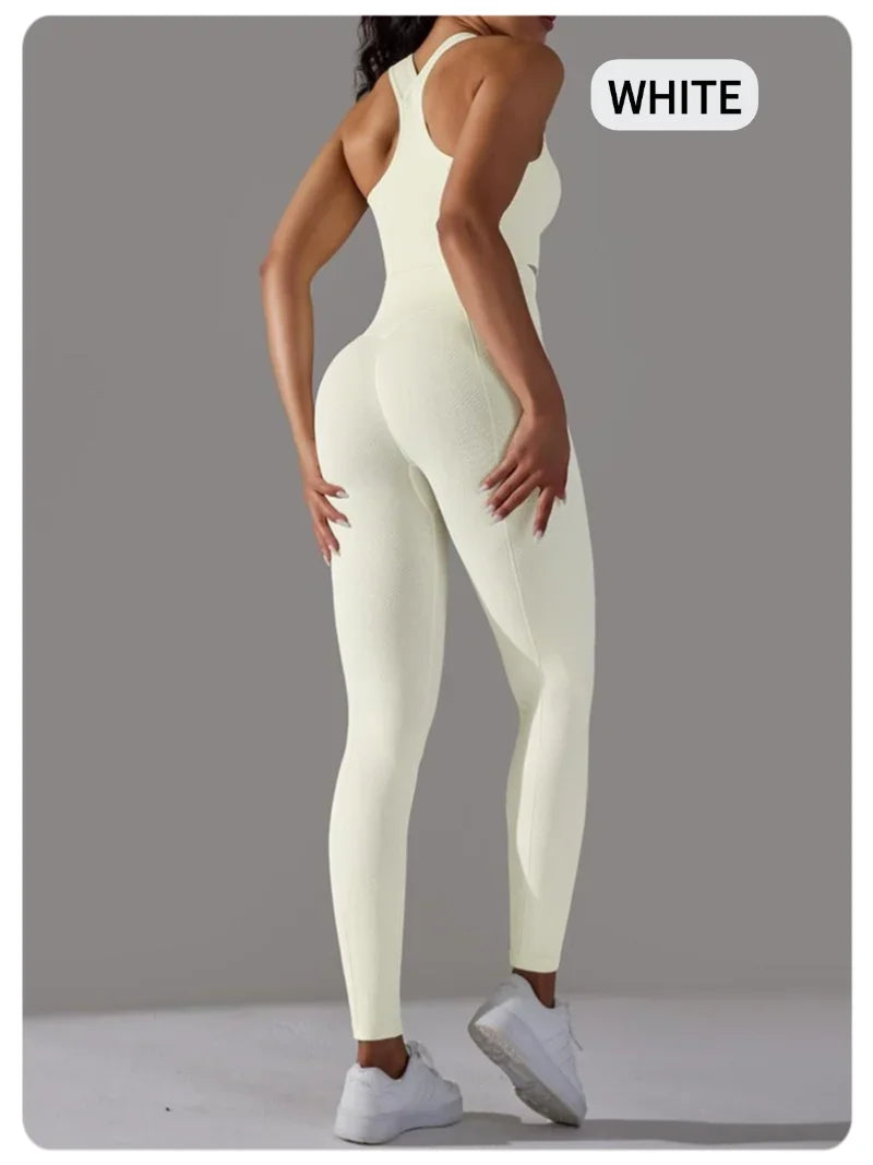 Yogaleven Naadloze Set – Sportlegging & Vest