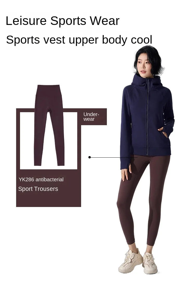 Yogaleven Fleece Hoodie – Slim Fit Winter