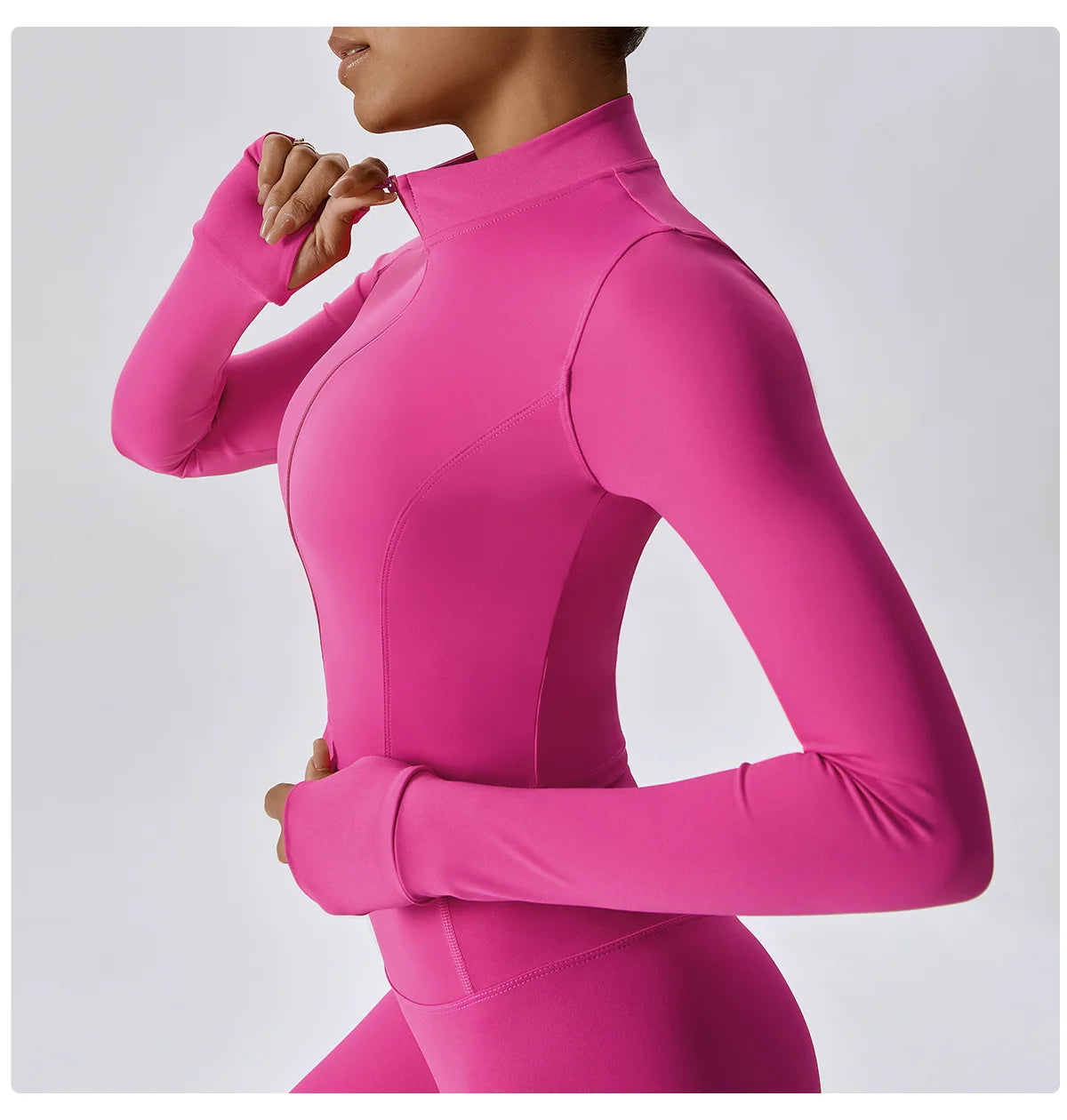 Yogaleven Slim Fit Jack – Lange Mouw Rits