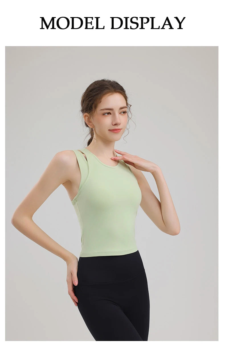 Yoga Tanktop - Gevoerd