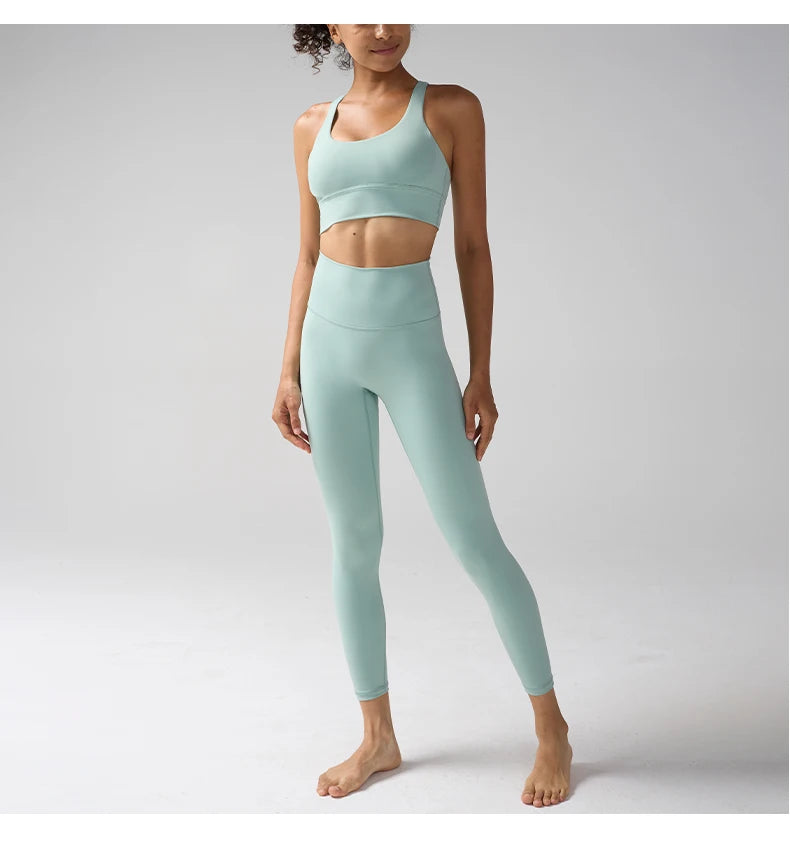 Yogaleven 2-delig Set – High Waist Legging & BH Pitaya
