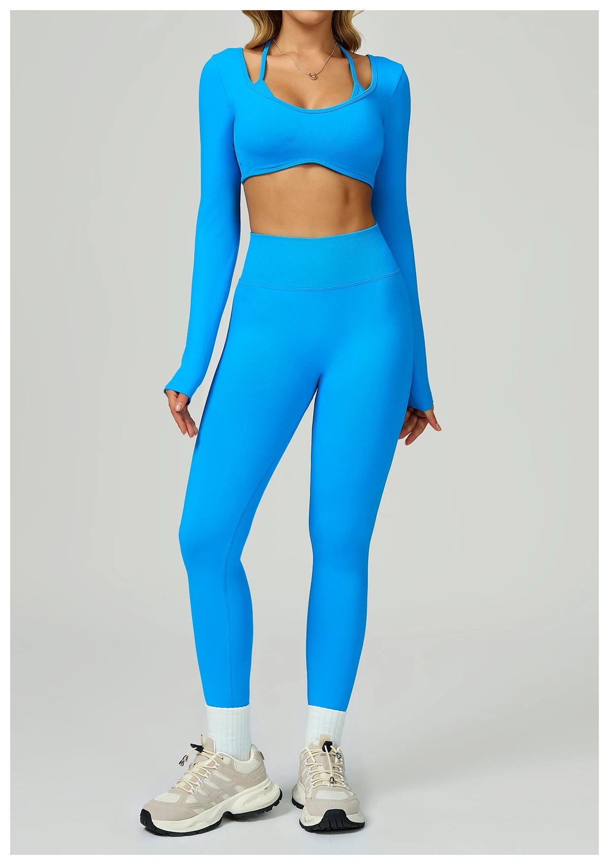 Yogaleven Flow Set – Lange Mouw Crop Top & Legging