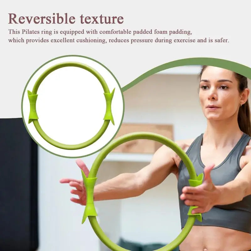 Pilates Ring 38cm - Weerstandsring met Dubbele Grip Antislip