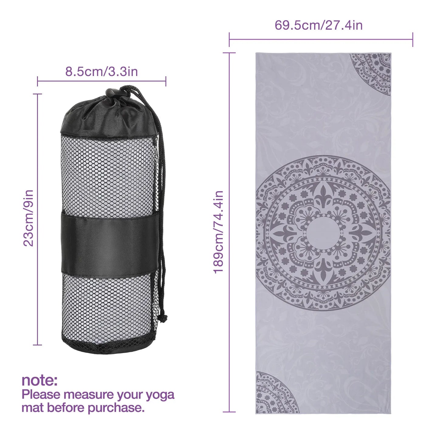 Yogaleven Yoga Handdoek – Antislip Hot Yoga