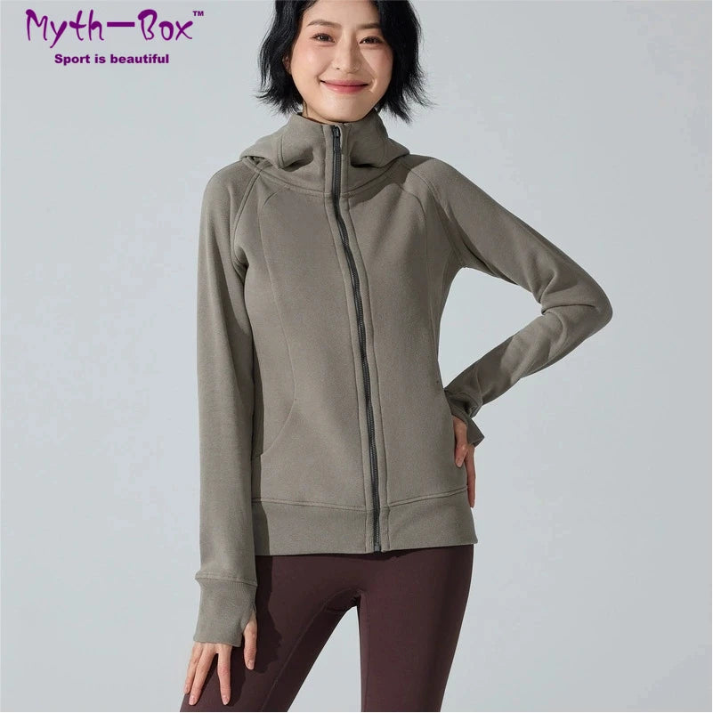 Yogaleven Fleece Hoodie – Slim Fit Winter