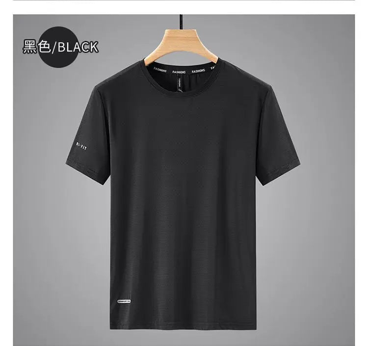 Heren Ice Silk T-shirt – Oversized & Sneldrogend