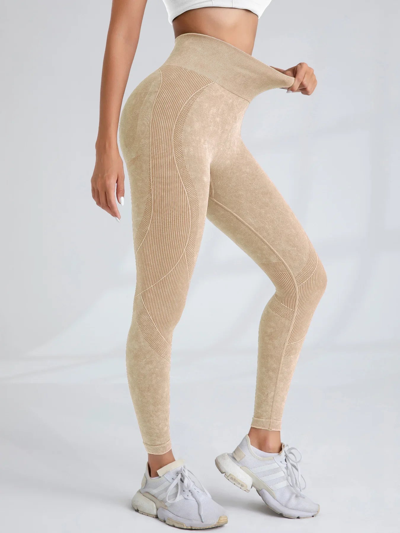 Naadloze Yoga Legging - Hoge Taille