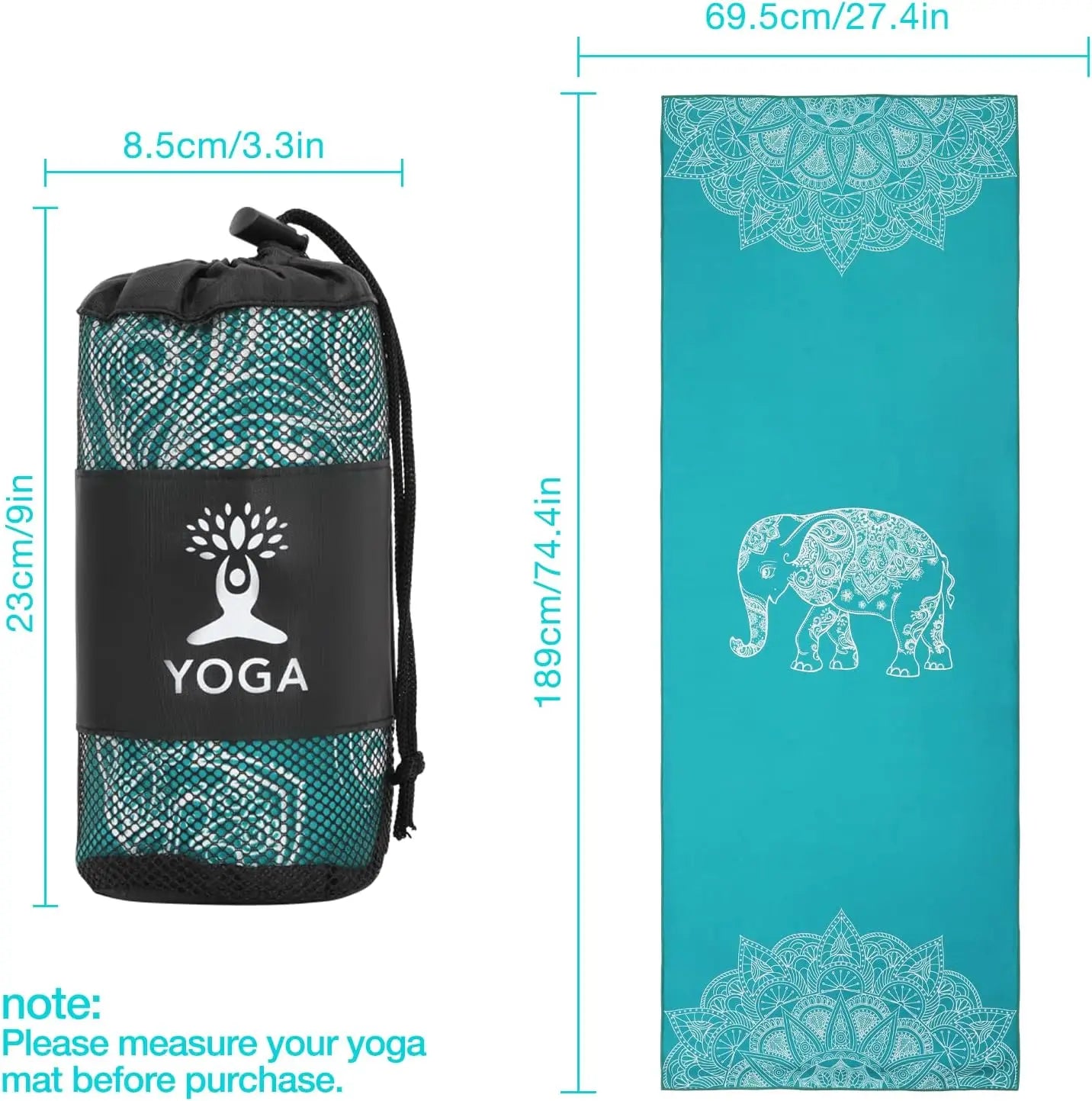 Yogaleven Yoga Handdoek – Antislip Hot Yoga