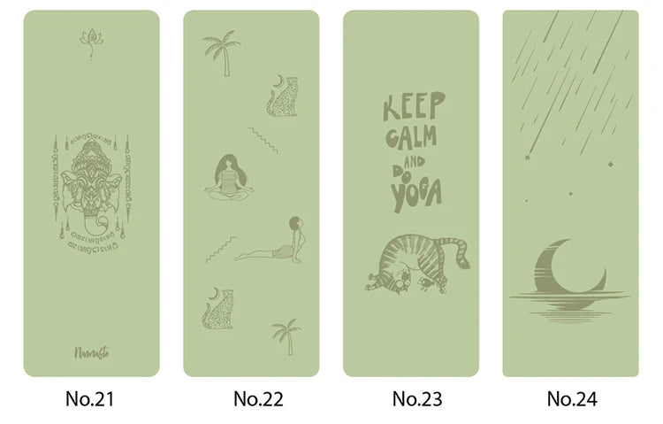 Yogamat Natuurlijk Rubber - Ovaal Gebogen 183x68cm 5mm Dik