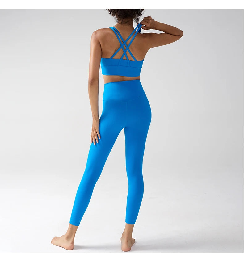 Yogaleven 2-delig Set – High Waist Legging & BH Pitaya