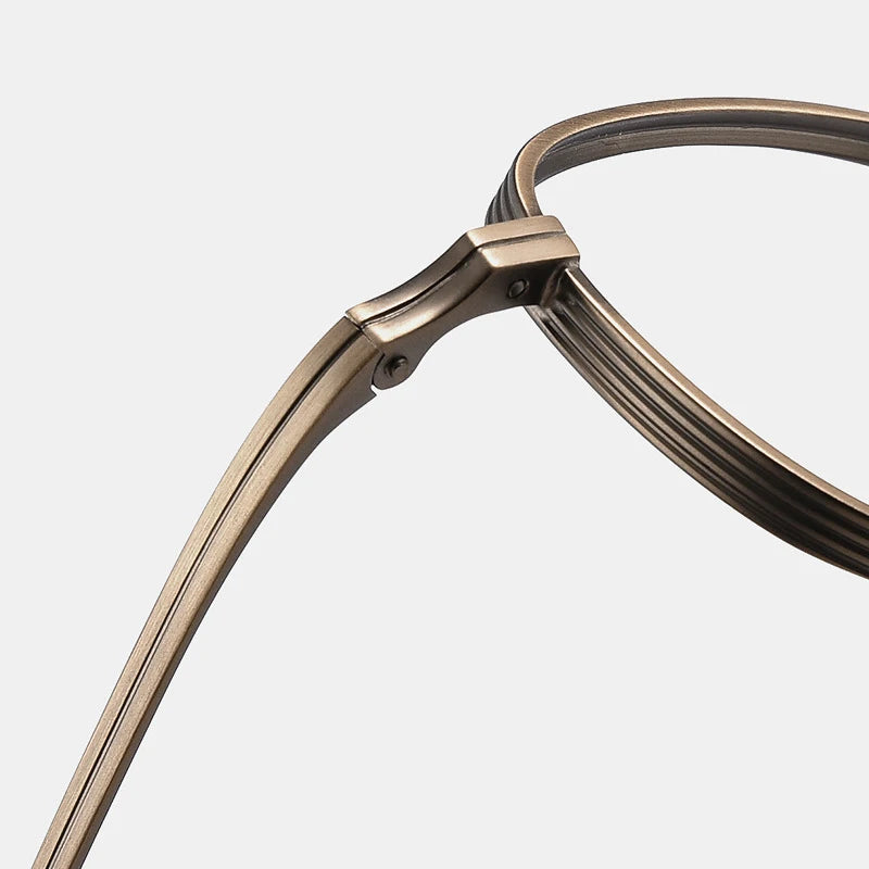 Japanse Titanium Bril – Retro Rechthoekig Montuur Unisex