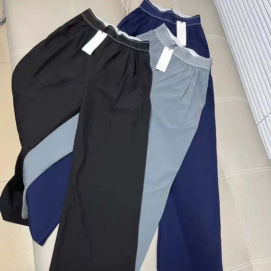 Dames High Waist Wijde Pijp Yogabroek – Losse Sportbroek voor Yoga & Fitness