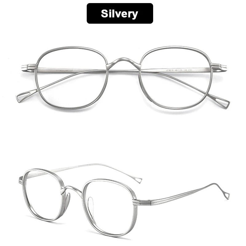 Japanse Titanium Bril – Retro Rechthoekig Montuur Unisex