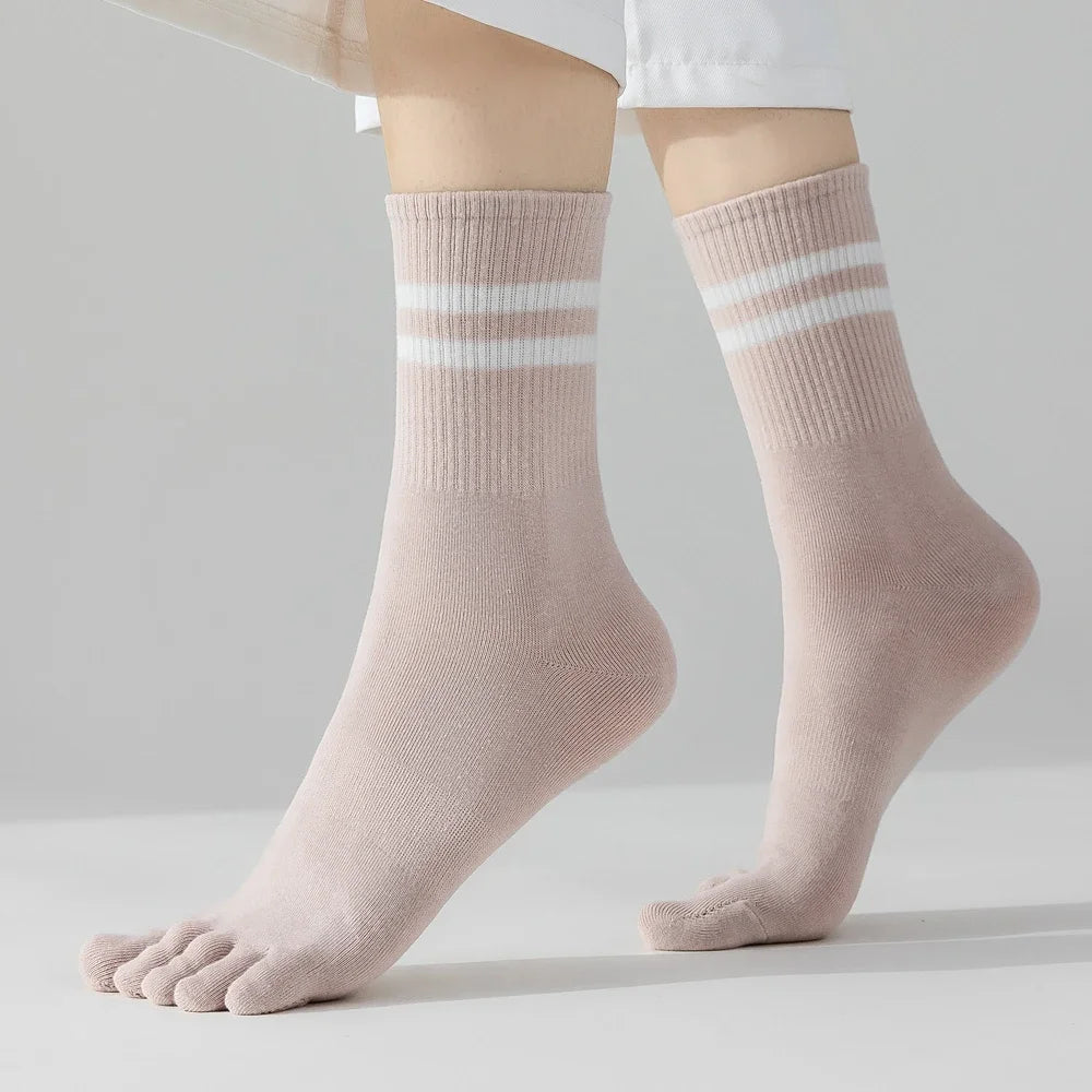 Antislip Teensokken Dames - 5 Paar Yoga & Pilates Sokken