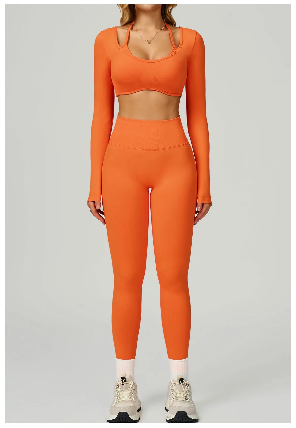 Yogaleven Flow Set – Lange Mouw Crop Top & Legging