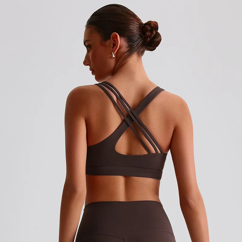 Sport BH Cross Back - Gevoerd